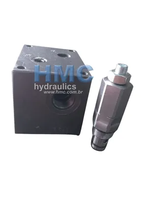 1x D1VW 1TN6 Saida Lat. e Tras. NPT Bloco Manifold - C/Cavidade 11253533 - 3/8 x 3/8 NPT - Ent.Saida Lateral / Traseira - 2